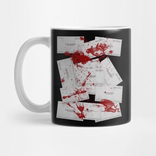 american pyscho business card Mug